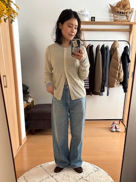 「FRAMeWORK（フレームワーク）のアイテム（パンツ）」を使った、ikumi＊さん（レディース・160cm）の春コーディネート