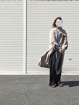 ikumi＊さんの「MM6 Maison Margiela ジャパニーズメッシュトートバッグ」を使ったコーディネート
