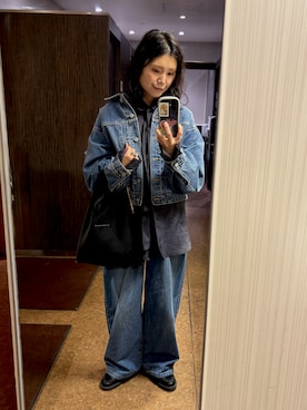 「journal standard L'essage（ジャーナルスタンダードレサージュ）のシルキーシアー タイシャツ（シャツ/ブラウス、ブラック系）」を使った、ikumi＊さん（レディース・160cm）の春コーディネート