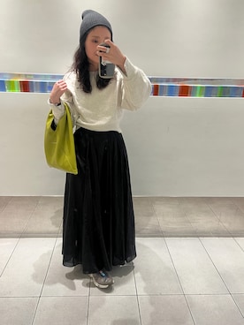 「スカートコーデ」｜ikumi＊さん（レディース・160cm）の冬コーディネート