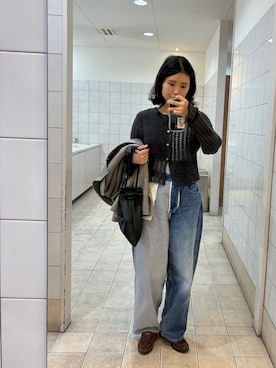 「Lee（リー）のアイテム（パンツ）」を使った、ikumi＊さん（レディース・160cm）の春コーディネート