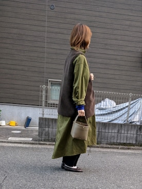 「ベストコーデ」｜「アイテム（モッズコート）」を使った、ikumi＊さん（レディース・159cm）の秋コーディネート