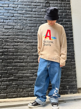 「ISAMU KATAYAMA BACKLASH（イサムカタヤマバックラッシュ）のアイテム（シューズ）」を使った、Koutaro Makitaさん（メンズ・168cm）の秋コーディネート