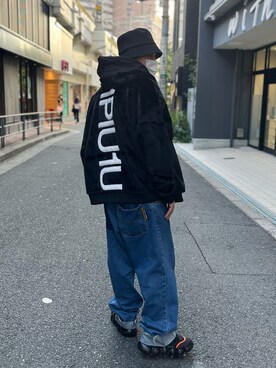 「1piu1uguale3 RELAX（ウノピュウノウグァーレトレリラックス）のアイテム（ブルゾン）」を使った、Koutaro Makitaさん（メンズ・168cm）の秋コーディネート
