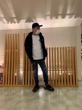 「DSQUARED2（ディースクエアード）のアイテム（デニムパンツ）」を使った、Koutaro Makitaさん（メンズ・168cm）の夏コーディネート