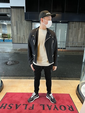 「roarguns（ロアーガンズ）のアイテム（ジャケット/アウター）」を使った、Koutaro Makitaさん（メンズ・168cm）の冬コーディネート