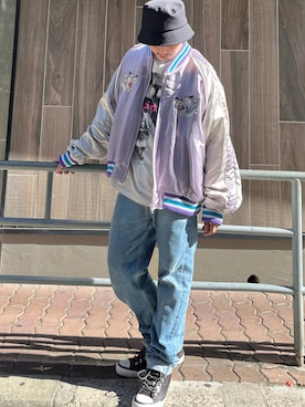 「ISAMU KATAYAMA BACKLASH（イサムカタヤマバックラッシュ）のアイテム（シューズ）」を使った、Koutaro Makitaさん（メンズ・168cm）の秋コーディネート