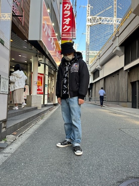 「ISAMU KATAYAMA BACKLASH（イサムカタヤマバックラッシュ）のアイテム（シューズ）」を使った、Koutaro Makitaさん（メンズ・168cm）の秋コーディネート