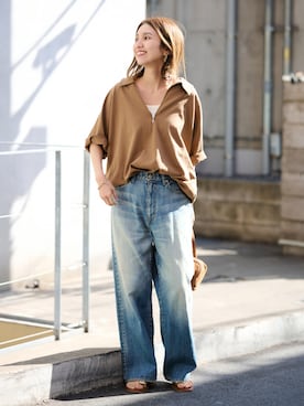 「FRAMeWORK（フレームワーク）のアイテム」を使った、tomoさん（レディース・165cm）の冬コーディネート