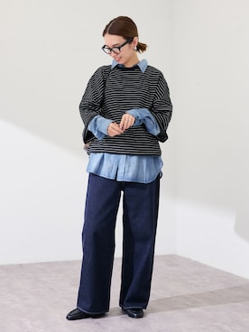 「FRAMeWORK（フレームワーク）のアイテム（シューズ）」を使った、tomoさん（レディース・165cm）の冬コーディネート