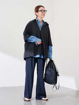 「FRAMeWORK（フレームワーク）のアイテム（トップス）」を使った、tomoさん（レディース・165cm）の冬コーディネート