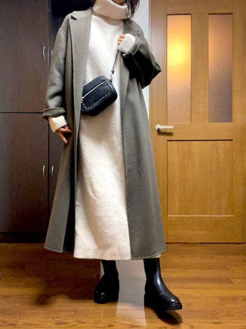 Plage ハミルトンベルテッドコート　♡ Plage プラージュ ハミルトンベルテッドコート ウール100％ ロング