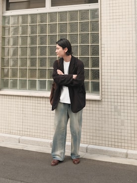 「COMOLI（コモリ）のアイテム」を使った、これーださん（メンズ・172cm）の春コーディネート