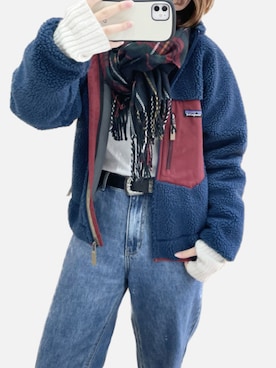 「patagonia」｜「アイテム（ブルゾン）」を使った、2さん（レディース・166cm）の冬コーディネート