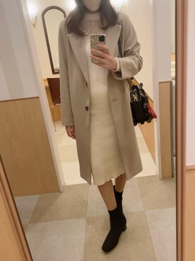 「LIPSERVICE（リップサービス）のアイテム（ワンピース/ドレス）」を使った、あいさん（レディース・165cm）の冬コーディネート