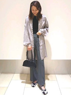 「シャツハオリ」｜maaiさん（レディース・167cm）の夏コーディネート