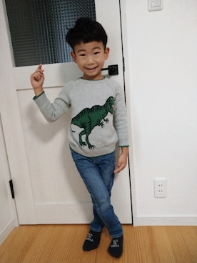 「babyGAP（babyGAP）のアイテム」を使った、ゆう×いおさん（キッズ・110cm）の秋コーディネート