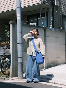 「studio CLIP（スタディオクリップ）のアイテム（パンツ）」を使った、ChiChiさん（レディース・149cm）の春コーディネート