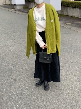「ピスタチオ」｜「アイテム（ブーツ）」を使った、yuさん（レディース・156cm）の秋コーディネート