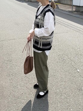 「UNITUS（ユナイタス）のアイテム」を使った、yuさん（レディース・156cm）の秋コーディネート