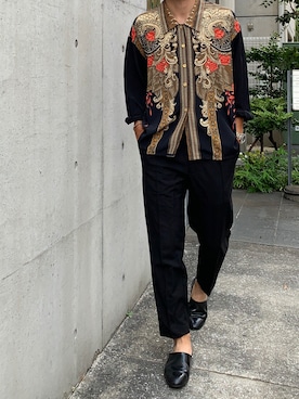 「ドレスシューズ」｜「アイテム（ローファー）」を使った、akirAさん（メンズ・170cm）の秋コーディネート