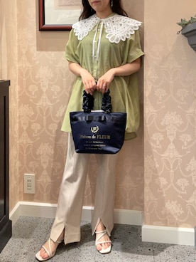 「Maison de FLEUR（メゾンドフルール）のアイテム（財布/小物）」を使った、haruさん（レディース・149cm）の夏コーディネート