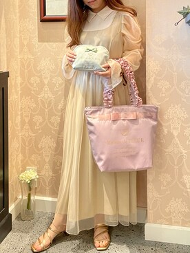 「Maison de FLEUR（メゾンドフルール）のアイテム（財布/小物）」を使った、haruさん（レディース・149cm）の夏コーディネート