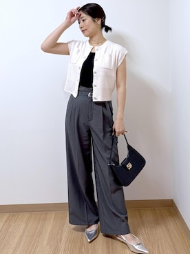 「VIS（ビス）のアイテム」を使った、ゆうきさん（レディース・165cm）の夏コーディネート