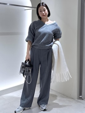 「VIS（ビス）のアイテム（アクセサリー）」を使った、ゆうきさん（レディース・165cm）の冬コーディネート