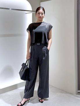 「アイテム（スラックス）」を使った、ゆうきさん（レディース・165cm・30代）の夏コーディネート