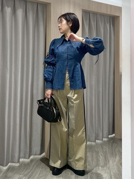 「VIS」｜「アイテム（チノパンツ）」を使った、ゆうきさん（レディース・165cm）の冬コーディネート
