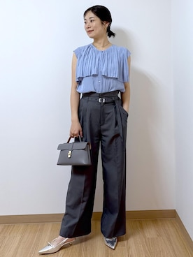 「ストレート」｜ゆうきさん（レディース・165cm）の夏コーディネート