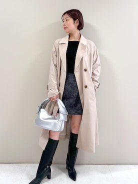 「アイテム（ジャケット/アウター）」を使った、ゆうきさん（レディース・165cm・30代）の冬コーディネート