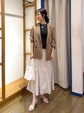 「Juze（ジュゼ）のアイテム」を使った、ゆうきさん（レディース・165cm）の夏コーディネート