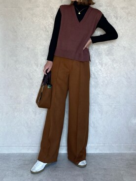 「ECRIRE×miho.a.nico」｜miho🅰ニコさん（レディース・165cm）の冬コーディネート