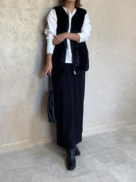 「ECRIRE×miho.a.nico」｜miho🅰ニコさん（レディース・165cm）の秋コーディネート