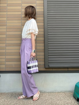 「ELENCARE DUE」｜miho🅰ニコさん（レディース・165cm）の夏コーディネート