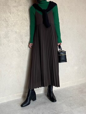 miho🅰ニコさん（レディース・165cm）の冬コーディネート