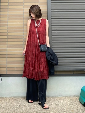 「カウリアンドリィリィ」｜miho🅰ニコさん（レディース・165cm）の夏コーディネート