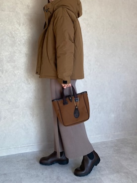 「URBAN RESEARCH Sonny Label（アーバンリサーチサニーレーベル）のアイテム（ダウンジャケット/コート）」を使った、miho🅰ニコさん（レディース・165cm）の冬コーディネート