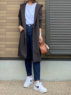「MKミッシェルクラン」｜「アイテム（アクセサリー）」を使った、miho🅰ニコさん（レディース・165cm）の秋コーディネート