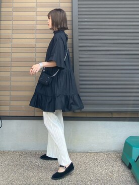 「me（ミイ）のアイテム」を使った、miho🅰ニコさん（レディース・165cm）の夏コーディネート