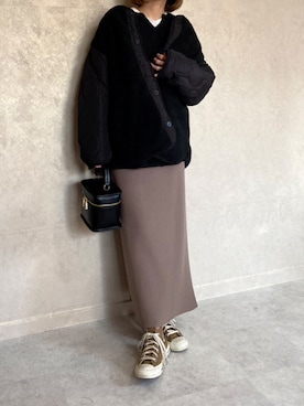 「ECRIRE×miho.a.nico」｜miho🅰ニコさん（レディース・165cm）の春コーディネート