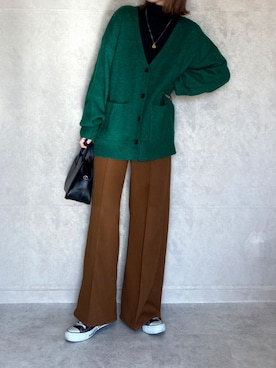 「ECRIRE×miho.a.nico」｜miho🅰ニコさん（レディース・165cm）の冬コーディネート