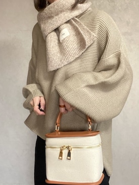 「ハイネックトップス」｜miho🅰ニコさん（レディース・165cm）の冬コーディネート