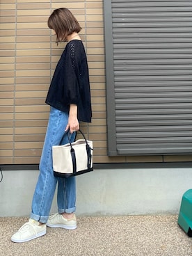 「Rewde（ルゥデ）のアイテム」を使った、miho🅰ニコさん（レディース・165cm）の夏コーディネート