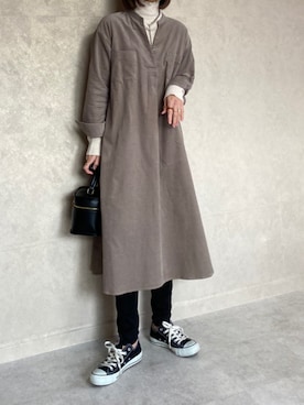 「RUGGEDWORKS（ラゲッドワークス）のアイテム（パンツ）」を使った、miho🅰ニコさん（レディース・165cm）の冬コーディネート