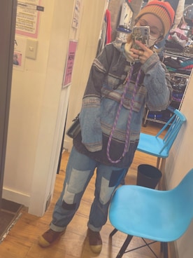 「アイテム（レインシューズ）」を使った、ちっちさん（レディース・158cm・20代）の冬コーディネート