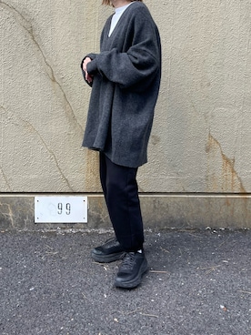 「HANES（ヘインズ）のアイテム」を使った、yuiさん（レディース・155cm）の冬コーディネート