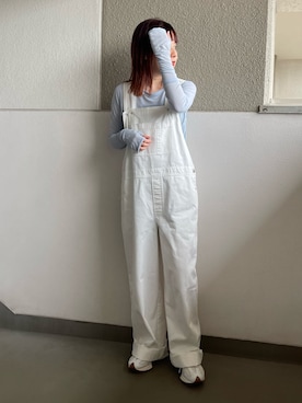 「URBAN RESEARCH Sonny Label（アーバンリサーチサニーレーベル）のアイテム（サロペット/オーバーオール）」を使った、yuiさん（レディース・155cm）の夏コーディネート